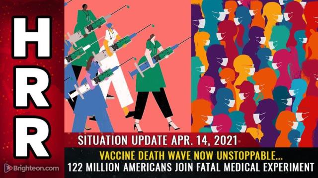 Vaccine DEATH WAVE now unstoppable... 122 million Americans join fatal medical experiment
