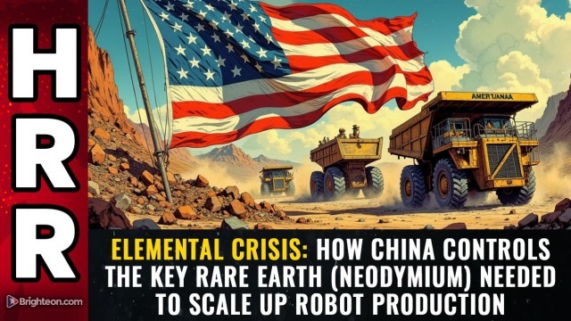 ELEMENTAL CRISIS: How China controls the key rare earth (Neodymium) needed to scale up robot production