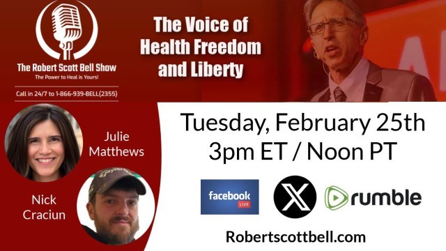 FDA-Pfizer Revolving Door, Julie Matthews, Nourishing Hope, Kennedy vs. Psych Drugs, Nick Craciun, Detox, Utah Fluoride Ban