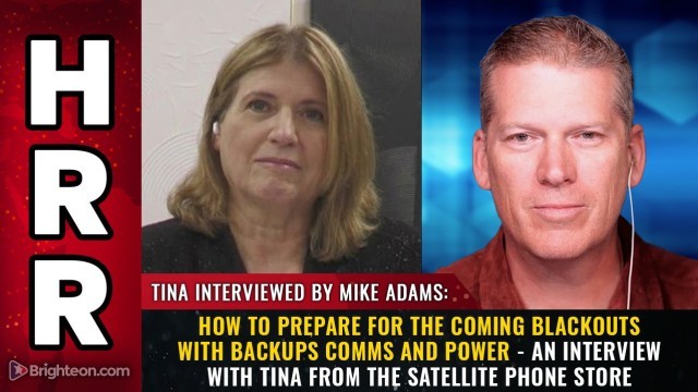 How to prepare for the coming BLACKOUTS with backups comms and power - an interview with Tina from the Satellite Phone Store