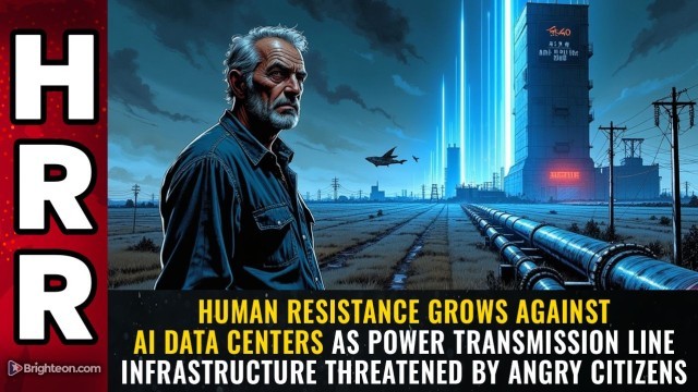 Human resistance grows against AI data centers as power transmission line infrastructure THREATENED by angry citizens