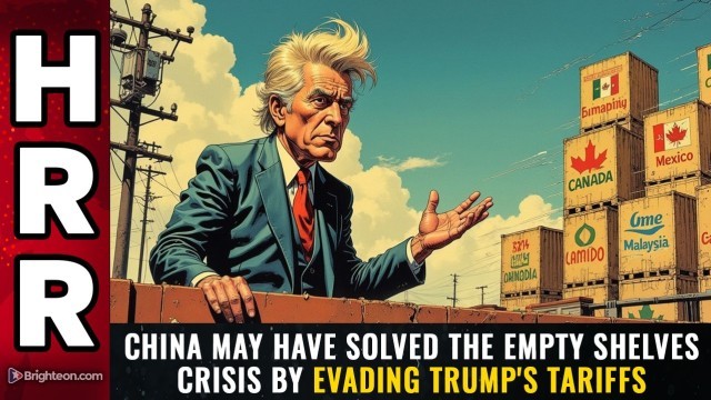 China may have solved the EMPTY SHELVES crisis by EVADING Trump's tariffs