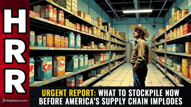 URGENT REPORT: What to Stockpile Now Before America’s Supply Chain Implodes