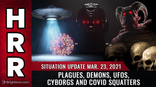 Plagues, demons, UFOs, cyborgs and covid squatters