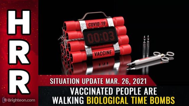 Vaccinated people are walking biological time bombs